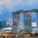 Der Komplex des Marina Bay Sands erweitert beeindruckend die Skyline von Singapur