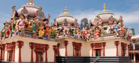 Diese indischen Tempel findet man viel in Little India in Singapur