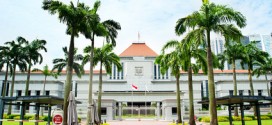 Das Parlamentsgebäude von Singapur