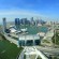 Aussicht aus 165 m aus dem Singapore Flyer auf die Skyline von Singapur - ein beeindruckendes Erlebnis