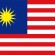 Die Flagge vom direkten Nachbarland: Malaysia